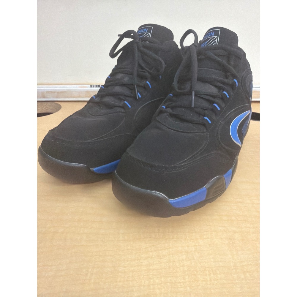 Fashion Sport Mens Sneakers Black Royal Blue Athletic Shoes Low Top Size 43